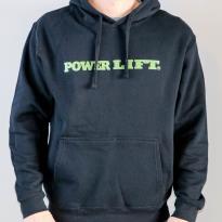 Horizontal Logo Hoodie - Black & Green | Power Lift